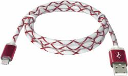 USB кабель USB08-03LT USB2.0 красный, LED, AM-MicroBM, 1м DEFENDER USB08-03LT RED