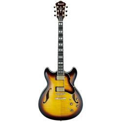 Электрогитара полуакустическая с кейсом IBANEZ AS153-AYS Artstar Antique Yellow Sunburst