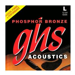 Струны для акустической гитары (012-54) фосфор-бронза, Phosphor Bronze GHS S 325