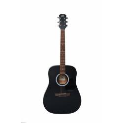 Акустическая гитара, цвет черный JET JD-255 BKS