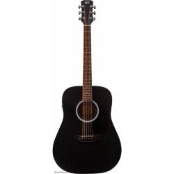 Электроакустическая гитара, цвет черный JET JDE-255 BKS
