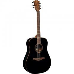 Акустическая гитара, Дредноут, цвет черный LAG GLA T118 D-BLK