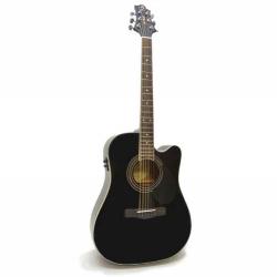 Электроакустическая гитара с вырезом, цвет черный (Индонезия). GREG BENNETT GD100SCE/BK