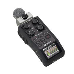 Ручной рекордер-портастудия. Каналы - 4/Сменные микрофоны/Цветной дисплей ZOOM H6