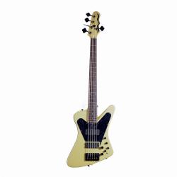 Бас-гитара, 5 струн, с деревянным кейсом, цвет золотистый, пр-во США DEAN USA JE Hybrid
