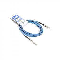 Инструментальный кабель, 6,3 джек моно  6,3 джек моно, длина 1 м (синий) INVOTONE ACI1001/B