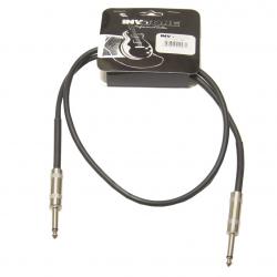 Инструментальный кабель, 6,3 джек моно  6,3 джек моно, длина 1 м (черный) INVOTONE ACI1001/BK