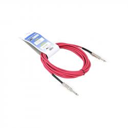 Инструментальный кабель, 6,3 джек моно  6,3 джек моно, длина 2 м (красный) INVOTONE ACI1002/R