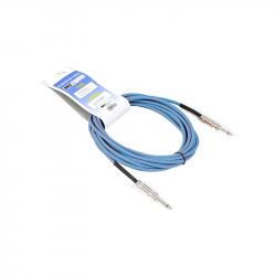 Инструментальный кабель, 6,3 джек моно  6,3 джек моно, длина 4 м (синий) INVOTONE ACI1004/B