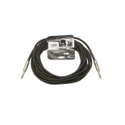 Инструментальный кабель, 6,3 джек моно  6,3 джек моно тряп. изол, дл. 10 м (черный) INVOTONE ACI1110/BK