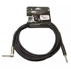 Инструментальный кабель,6,3 джек моно  6,3 джек моно угловой, длина 6 м (черный) INVOTONE ACI1206/BK