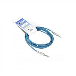 Инструментальный кабель, 6,3 джек моно  6,3 джек моно, длина 4 м (синий) INVOTONE ACI1304/B