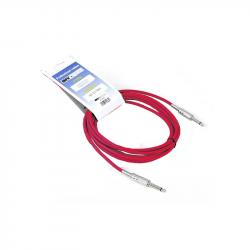 Инструментальный кабель, 6,3 джек моно  6,3 джек моно, длина 4 м (красный) INVOTONE ACI1304/R