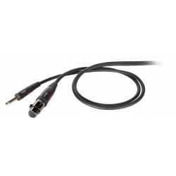 Проф. микрофонный кабель, моно джек  XLR F, длина - 3м DIE HARD DHG200LU3