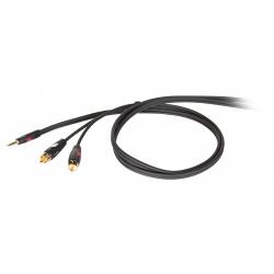 Проф.аудио кабель, стерео, мини джек 3,5мм  2хRCA, длина 1.8 м DIE HARD DHG520LU18