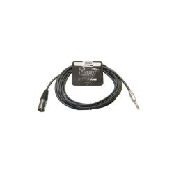 Микpoфонный кабель, 6,3 джек стерео  XLR3M (папа), длина 3 м (черный) INVOTONE ACM1003S/BK