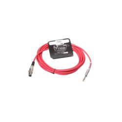 Микpoфонный кабель, 6,3 джек моно - XLR3F (мама), (красный) INVOTONE ACM1005/R