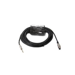 Микpoфонный кабель. 6,3 джек моно  XLR3F (мама), длина 10 м (черный) INVOTONE ACM1010/BK