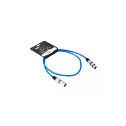Микpoфонный кабель, XLR M  XLR F длина 3 м (синий) INVOTONE ACM1103/B