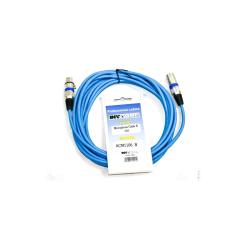 Микpoфонный кабель, XLRF  XLRM, длина 5 м (синий) INVOTONE ACM1105/B