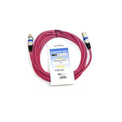 Микpoфонный кабель, XLR  XLR длина 6 м (красный) INVOTONE ACM1106/R