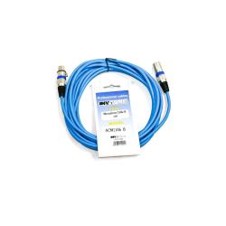 Микpoфонный кабель, XLR  XLR длина 10 м (синий) INVOTONE ACM1110/B
