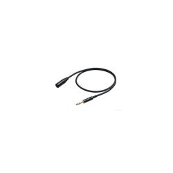 Микpoфонный кабель 6.3 джек стерео  Канон XLR М (папа) 5м PROEL CHL230LU5