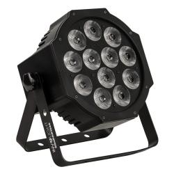 Светодиодный прожектор 12x 6Вт. RGBWA/UV 6-в-1 мультичип INVOLIGHT SLIMPAR1266