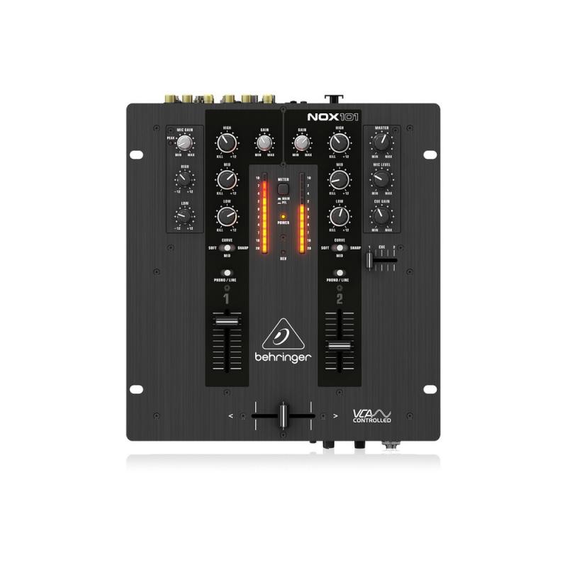  2-канальный DJ микшер с полным VCA управлением ULTRAGLIDE кроссфейдером BEHRINGER NOX101