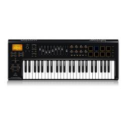 USB/MIDI клавиатура, 49 клавиш, 9 моторизированных 60 мм фейдеров, 8 пэдов BEHRINGER MOTOR 49