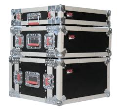 Рэковый флайт-кейс,6 U,красные ручки с резиновым покр.,дерево,черн., вес 12,99кг GATOR G-TOUR EFX6