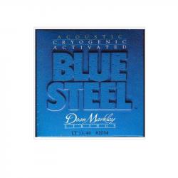 Струны для акустической гитары (92% медь, 8% цинк) толщина 11-46 DEAN MARKLEY 2034 Blue Steel LT
