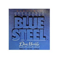 Струны для 7 стр. электрогитары (8% никел. покрытие,заморозка) 10-56 DEAN MARKLEY 2556A Blue Steel