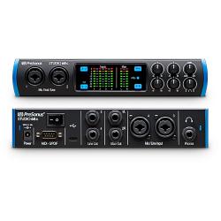Аудио/MIDI интерфейс, USB-C 2.0, 6 вх/6 вых каналов, предусилители XMAX, до 24 бита/192кГц, MIDI I/O, S/PDIF I/O, ПО StudioLive Artist PRESONUS Studio 68C