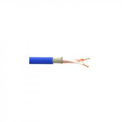 Цифровой симметричный кабель AES/EBU (110Ом), диаметр 7.3мм, синий CANARE DA206 BLU