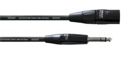 Инструментальный кабель XLR male/джек стерео 6.3мм male, 3.0м, черный CORDIAL CIM 3 MV