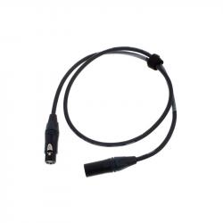 Микрофонный кабель XLR female—XLR male, разъемы Neutrik, 1.0м, черный CORDIAL CPM 1 FM