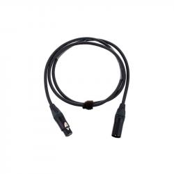Микрофонный кабель XLR female—XLR male, разъемы Neutrik, 1.5м, черный CORDIAL CPM 1.5 FM