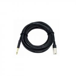 Микрофонный кабель XLR male/джек моно 6.3мм, 10.0м, черный CORDIAL CCM 10 MP