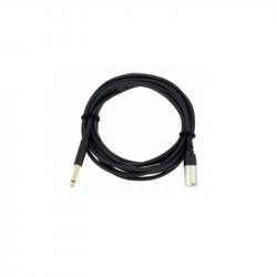 Микрофонный кабель XLR male/джек моно 6.3мм, 5.0м, черный CORDIAL CCM 5 MP