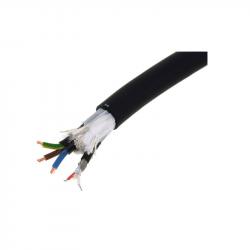 Цифровой кабель 1 пара 0,22 мм2 + 3x1,50 мм2, 15,1 мм, черный CORDIAL CDP 1