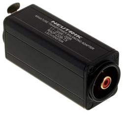 Адаптер-переходник с трансформаторной развязкой, 3-контактный XLR Female «мама» -> RCA Female «мама» с красным изолятором NEUTRIK NA2F-D2B-TX