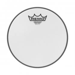 Однослойный матовый пластик для тома, 8', ударный REMO BA-0808-WS Ambassador White Suede 8'