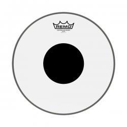 Однослойный прозрачный пластик для тома, 12', ударный REMO CS-0312-10 Controlled Sound Clear Top Black Dot 12'