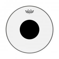 Однослойный прозрачный пластик для тома и малого барабана, 14', ударный REMO CS-0314-10 Controlled Sound Clear Top Black Dot 14'