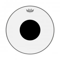 Однослойный прозрачный пластик для тома, 16', ударный REMO CS-0316-10 Controlled Sound Clear Top Black Dot 16'