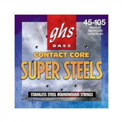 Струны для бас гитары; (45-65-85-105); никелированная сталь; Contact Core Super steels GHS M5200