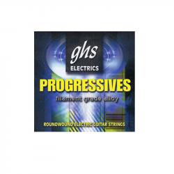 Струны для электрогитары; сплав 52; круглая обмотка; (10-13-17-36-36-46); Progressives GHS PRL