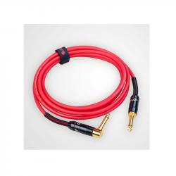 Красный инструментальный кабель, 6 м, TS-угловой TS 6,3 мм JOYO CM-22 red
