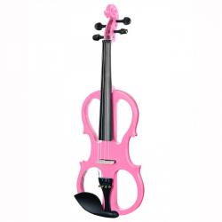 Электроскрипка размер 4/4, цвет - розовый, контурная, деревянная ANTONIO LAVAZZA EVL-01 PK